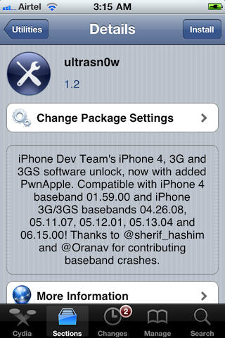 How to Unlock the iPhone 3G, 3GS Using UltraSn0w