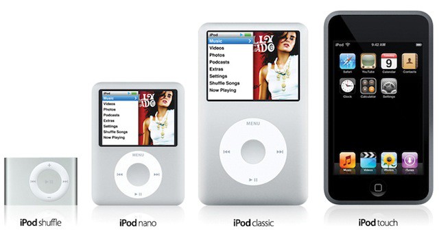iPod_shfl_nano_classic_touch Đây là 5 thiết bị Apple rất có thể sẽ bị khai tử trong thời gian tới