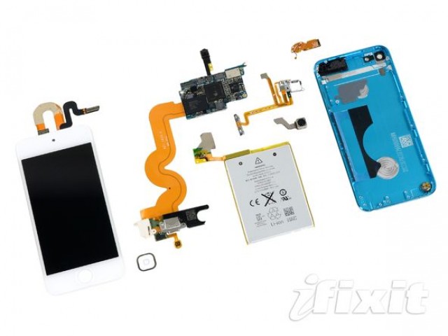 5th Gen iPod Touch Teardown Reveals Massive Battery, Poor 