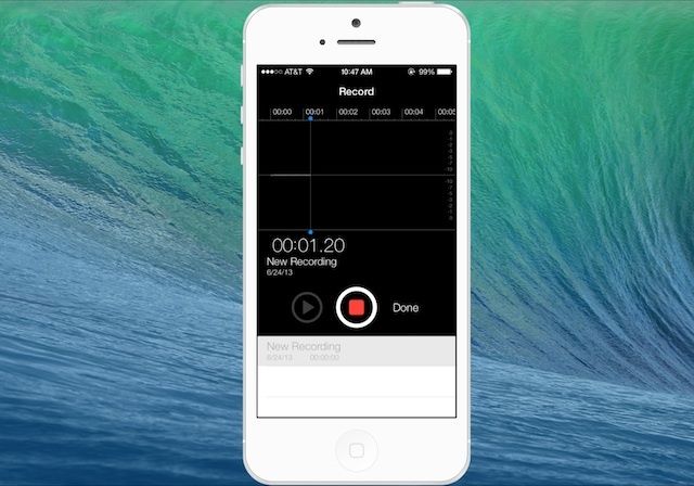 Apple Adds Redesigned Voice Memos App To iOS 7 Beta 2