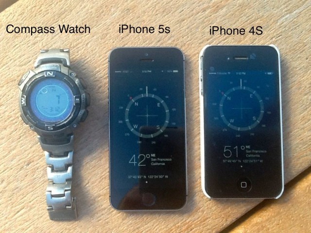 Bild zu «iPhone 5s Kompass zeigt noch nicht ganz nach Norden»