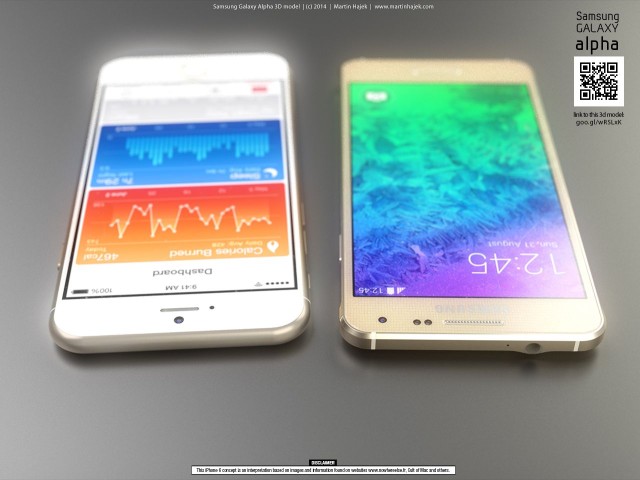photo of Side-by-side: The iPhone 6 vs. the Samsung Galaxy Alpha image