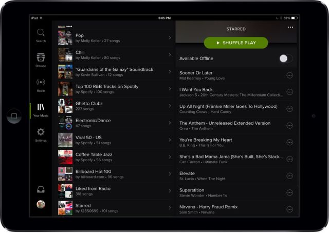 photo of Spotify finally gets it together on the iPad image