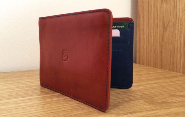 photo of Slim Wallet is a spacious leather billfold that eliminates the pocket bulge image