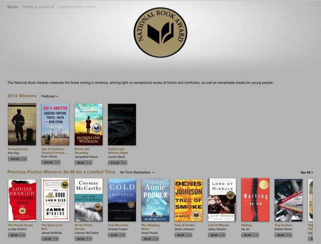 photo of Apple celebrates the National Book Awards with huge iBooks sale image
