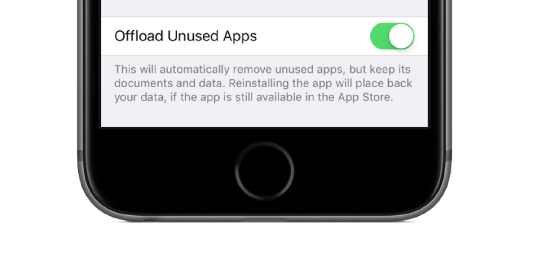 Offload Unused Apps iOS 11