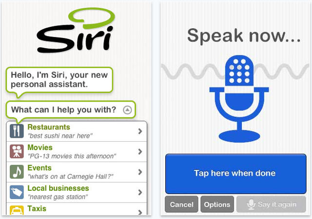 siri voice application
