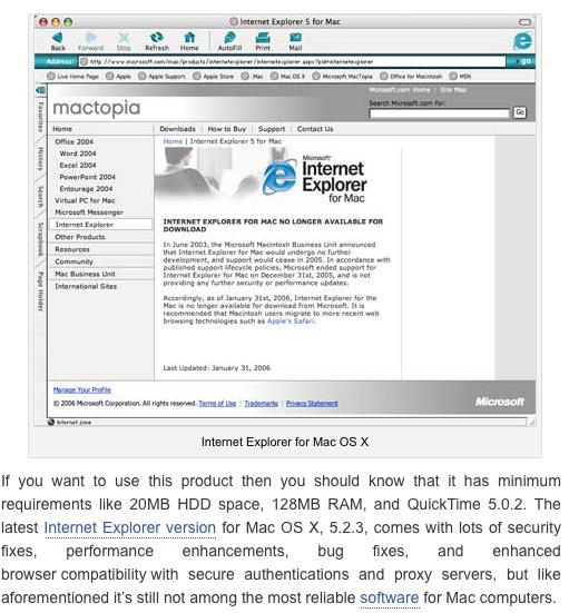Internet Explorer 7 For Mac Os