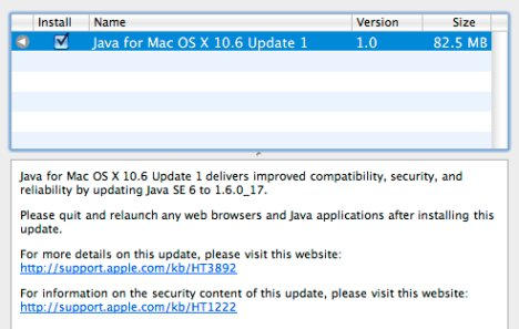 mac os 10.12 xlsform java update