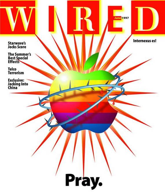 Wired's June 1997 cover. Apple was in deep trouble at the time. The article numbers 