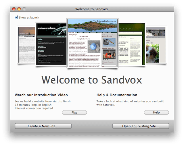 mac web design software sandvox