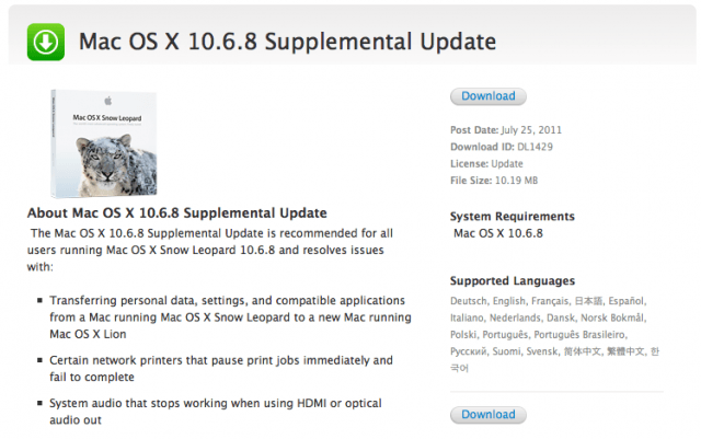 Can i download mac os x 10.6 snow leopard