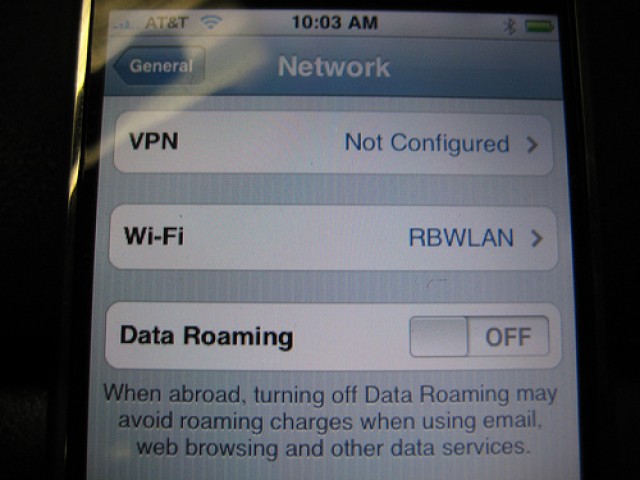off network roaming at&t