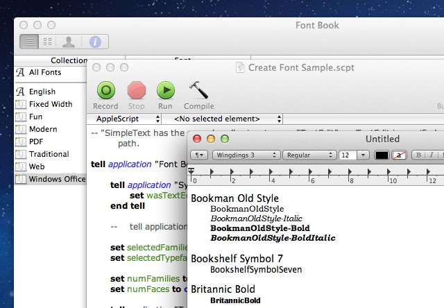 mac font book for pdf