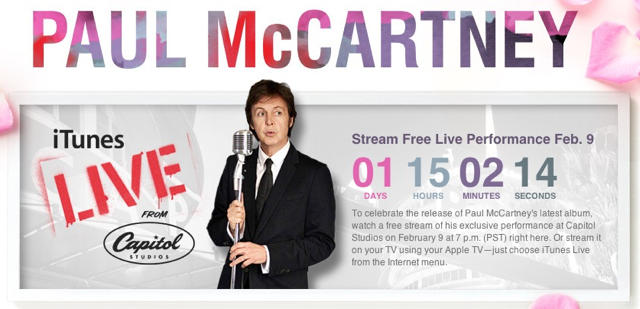 Paul-McCartney-live-concert-iTunes-Feb-9