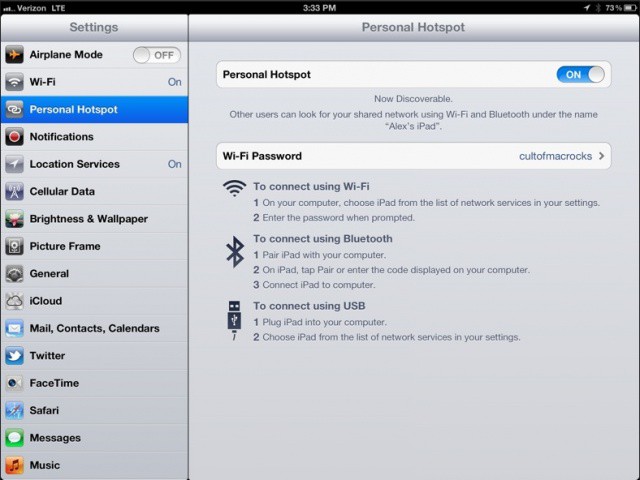 New iPad Can Last For Over 25 Hours As LTE Personal Hotspot | Cult of Mac