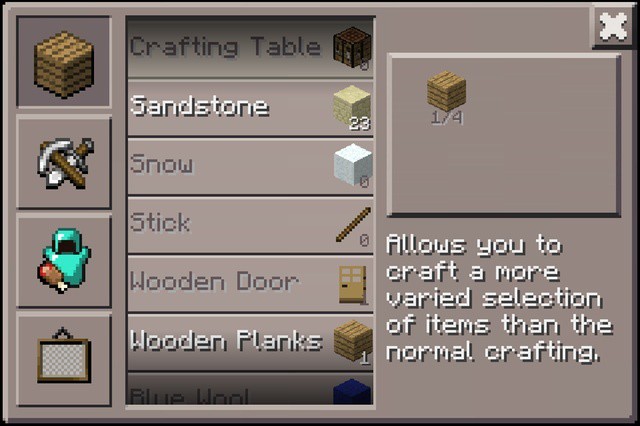 Here's what crafting looks like