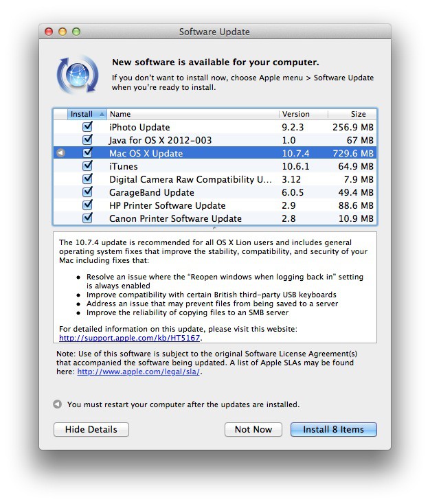 why does the latest java update for mac get to 67 mb out of 67 mb and then hust stop
