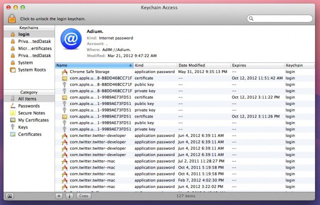 iptal piyano çal Fizibilite  Safely Move Keychain Files From Your Old Mac To A New One [OS X Tips] |  Cult of Mac