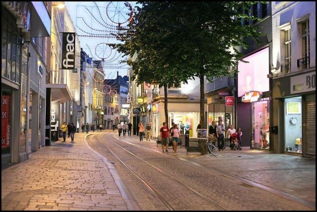 The Veldstraat in Ghent, the location of Apple's first Belgian retail store.