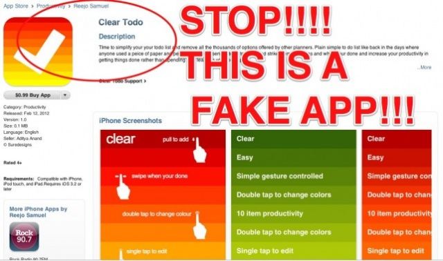 fake app store