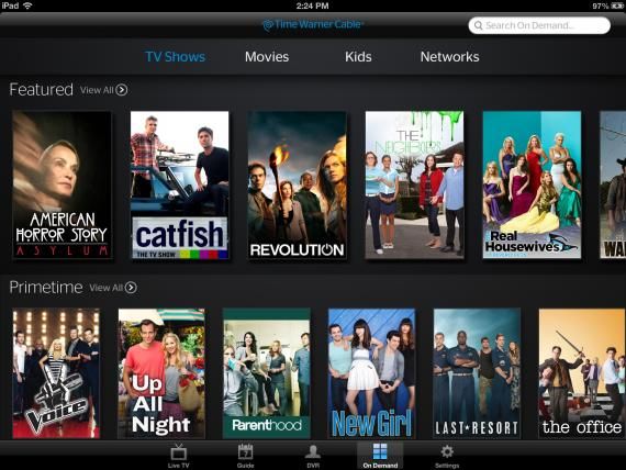 Time Warner TV iPad App Now Lets You Watch On Demand ...