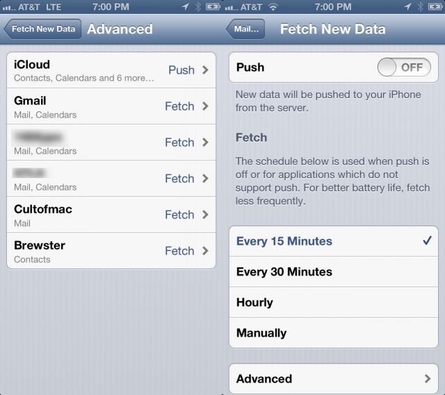 Fetch Email Settings