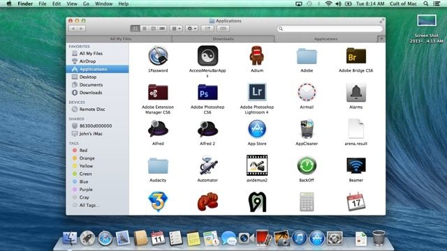 how to take screen shot mac os x