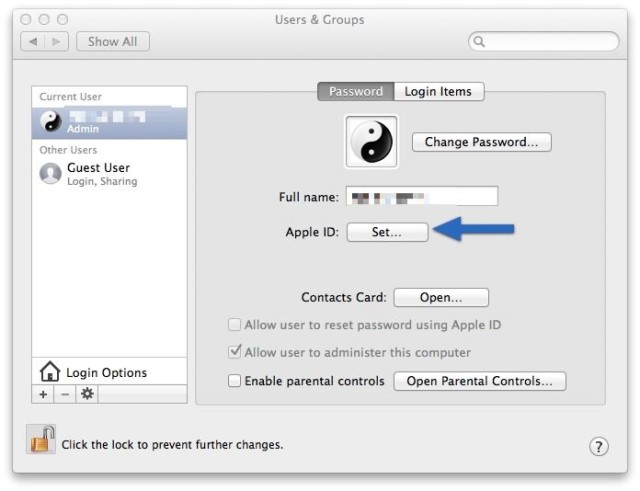 change icloud password on imac