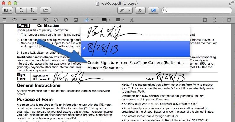 How To Sign A PDF Form On Your Mac Without Printing It [OS X Tips