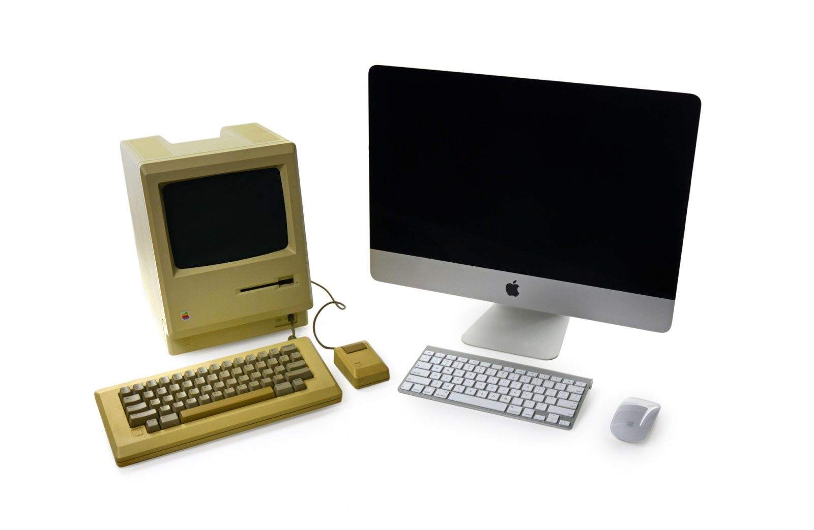 128k Mac and 21-inch iMac