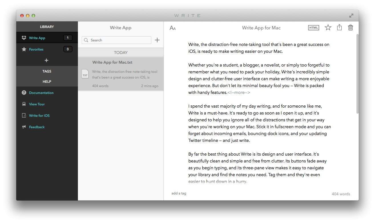 Write-app-Mac