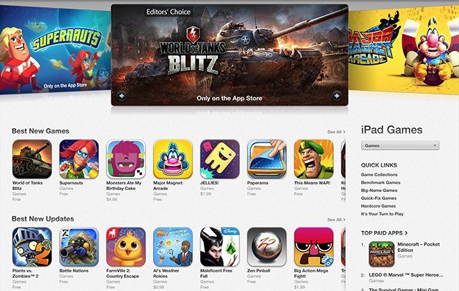 video games on app store