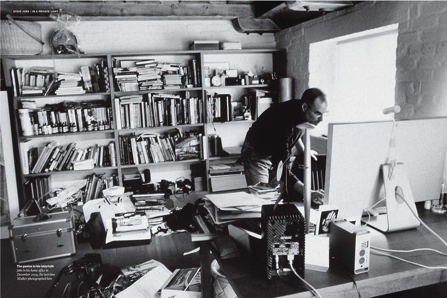 Jobs in his home office. No public photos have surfaced of his office at Apple's headquarters in Cupertino. Photo: Diana Walker