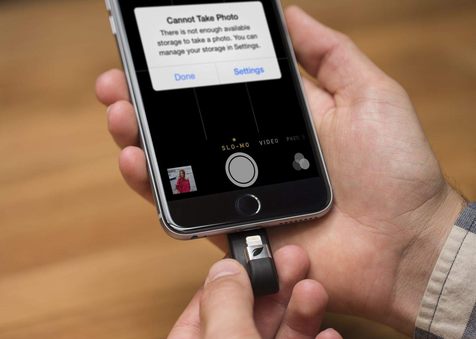 iBridge gives your iPhone extra storage. Photo: Leef