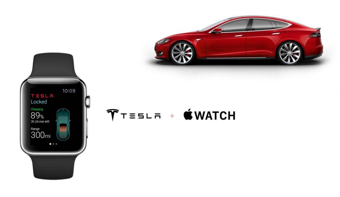 The makers of this Tesla app were frustrated by the Apple Watch's lack of capability. Photo: Eleks Labs