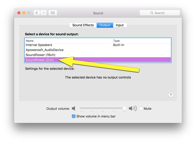 how to record mac audio soundflower