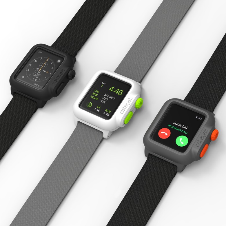The cases come in three colors, work with all the functions of the Apple Watch and begin shipping in November.