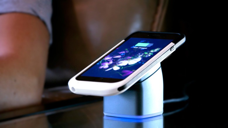 PowerGo Go PowerGo-Go's magnetic charging cradle.