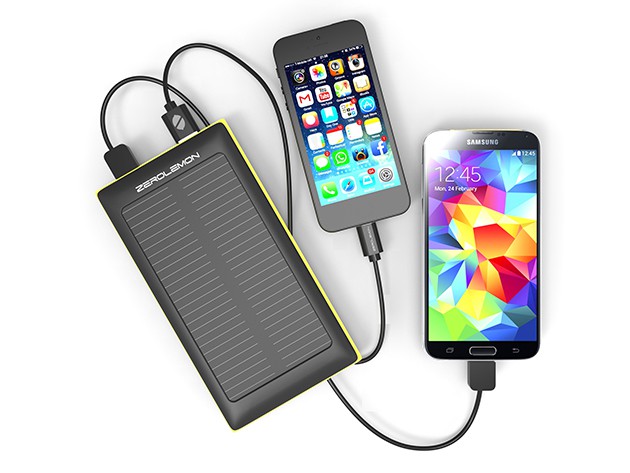 The epic shockproof, rain-resistant, external battery with solar charging.