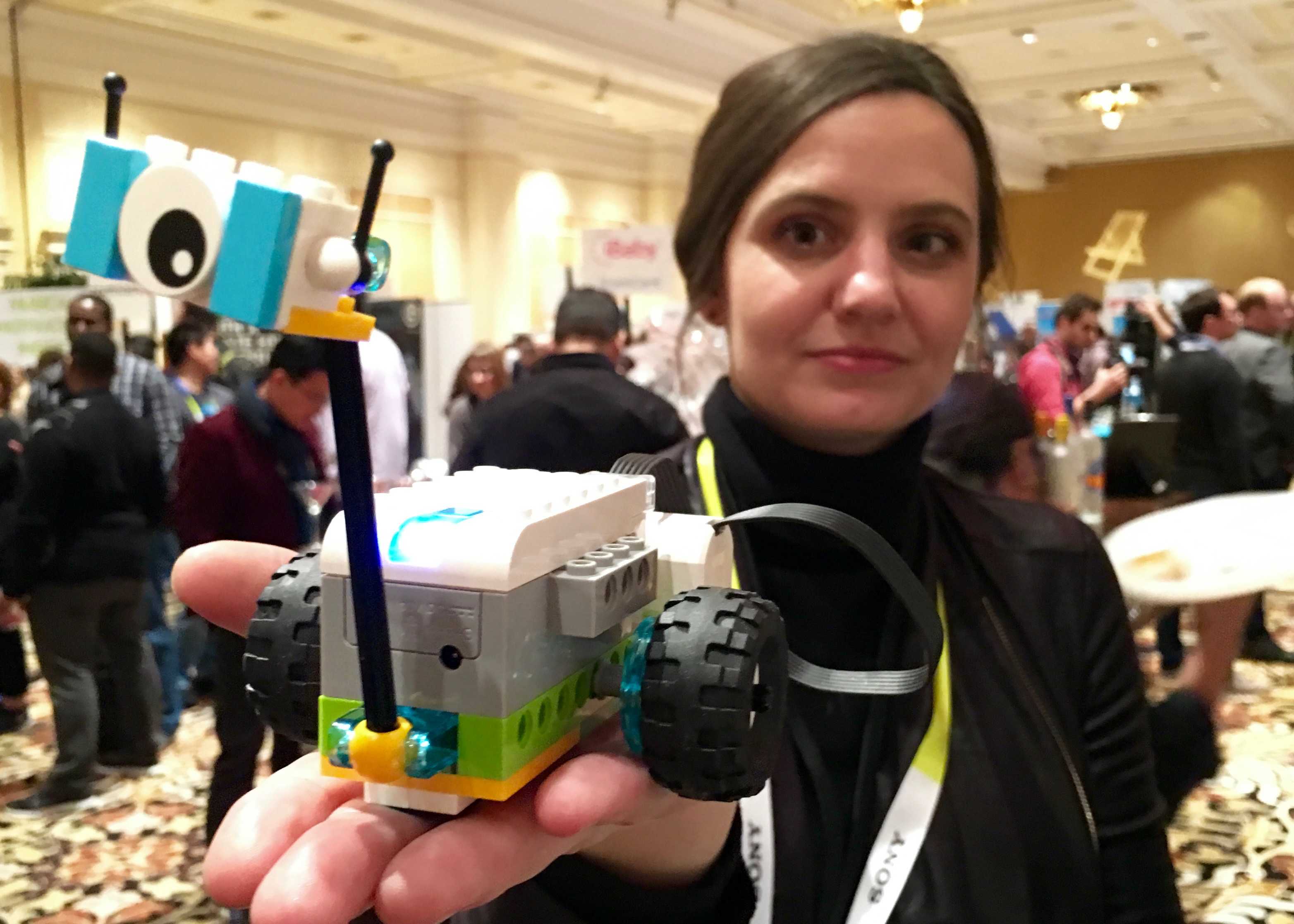 Lego's WeDo robotics kit teaches science concepts to elementary school kids.