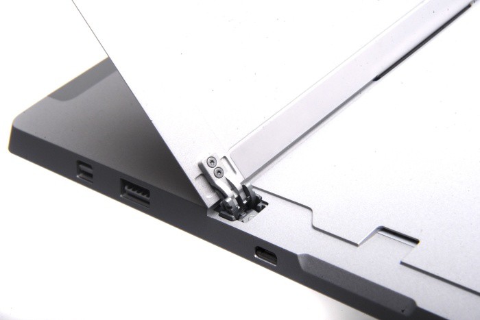 The Surface Pro's miniaturized hinges.