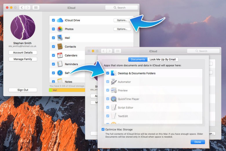 how to backup mac to icloud drive