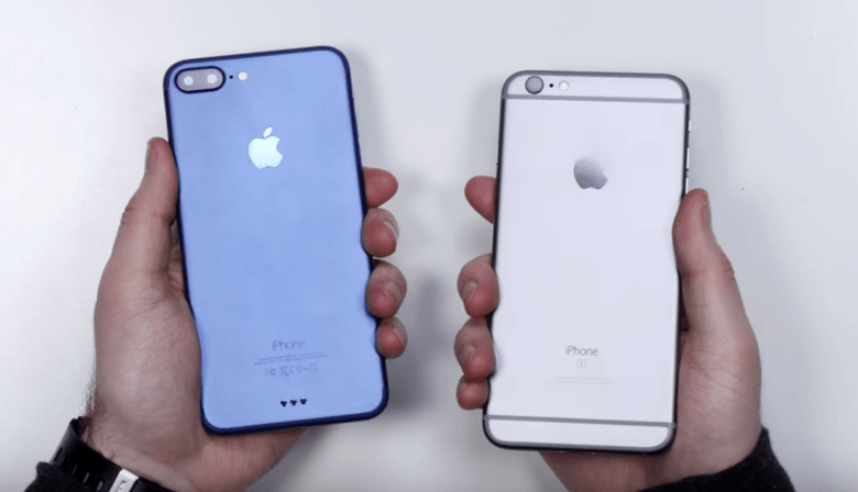 Mock-up of iPhone 7 Plus with blue finish / Image Credit: cultofmac.com