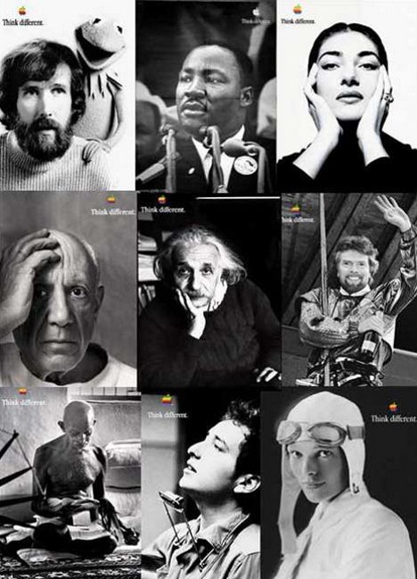 Some of the original Apple Think Different posters