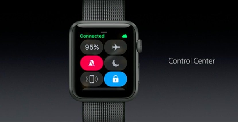 Control Center is now on Apple Watch.