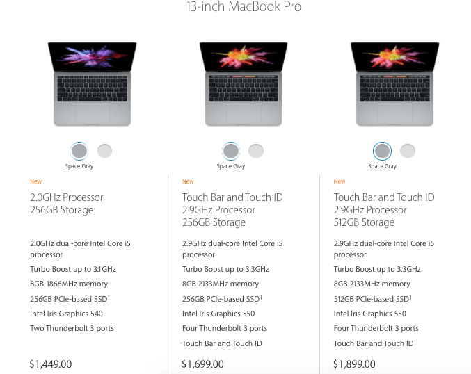macbook pro price