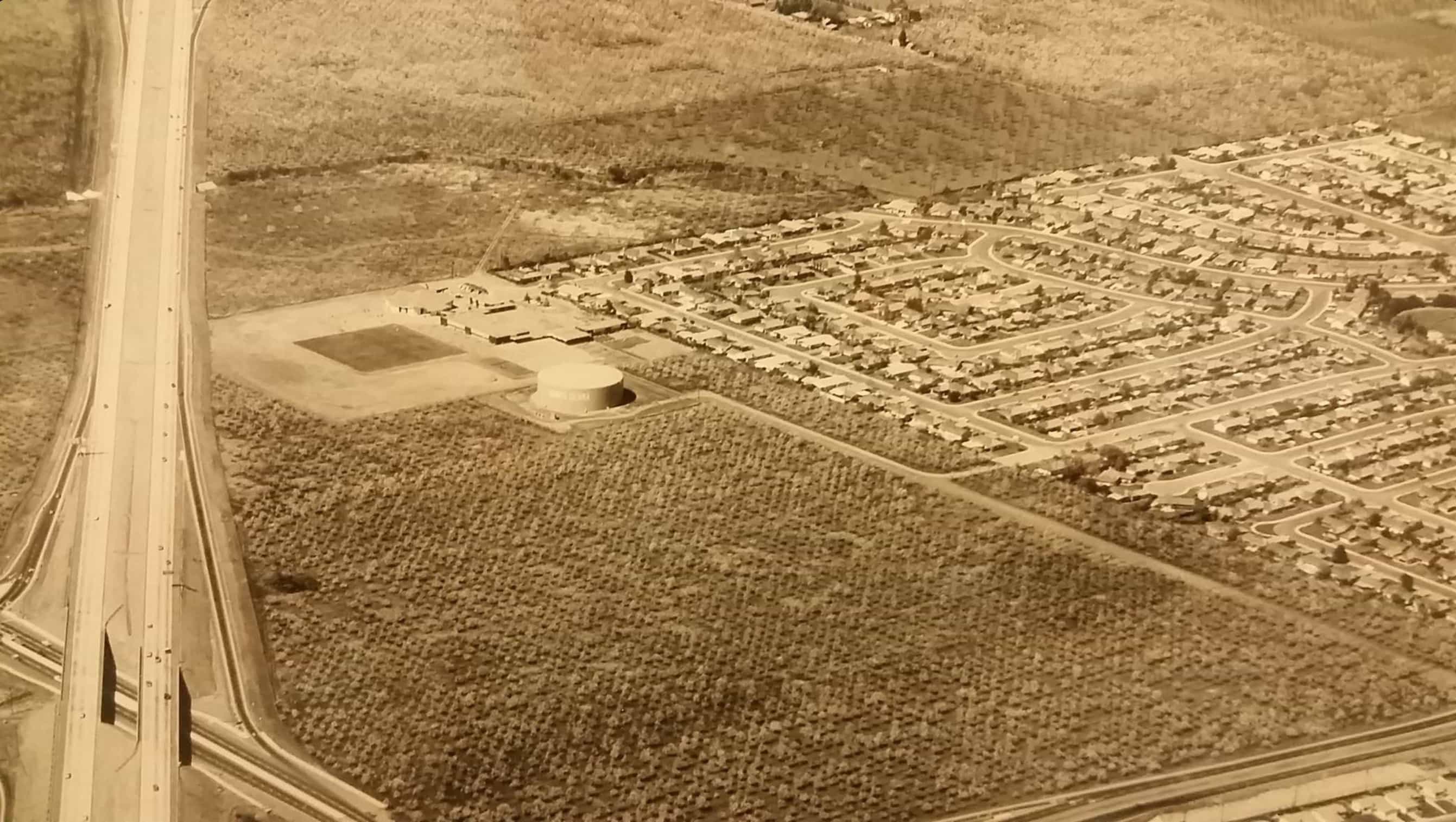 The site of Apple's spaceship campus back in 1961.