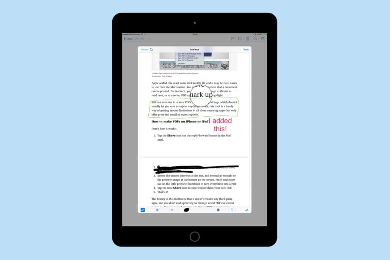 mark up a pdf on mac