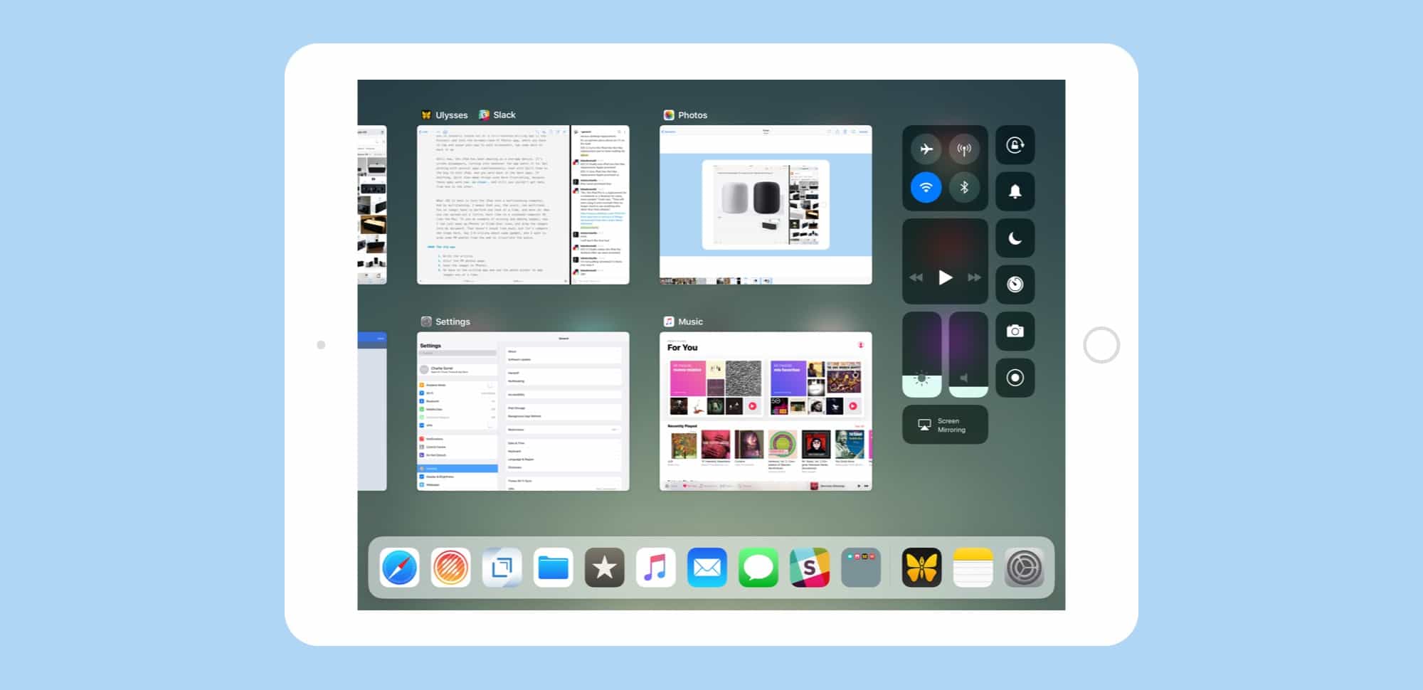 App "spaces" now include pairs of split-screen apps.